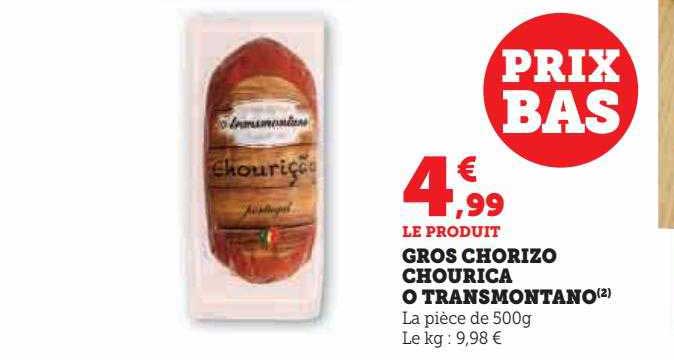 gros chorizo chourica o transmontano