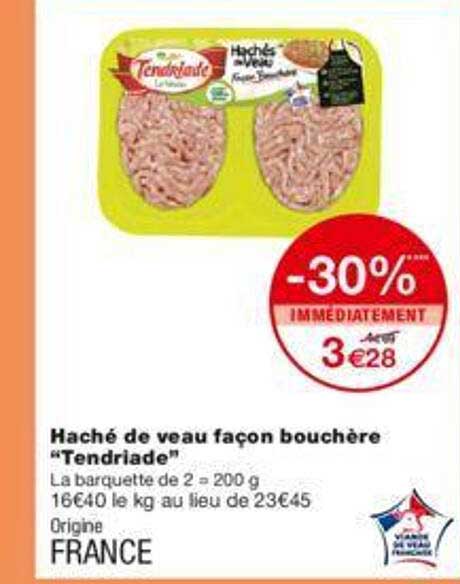 haché de veau façon bouchère "tendriade"