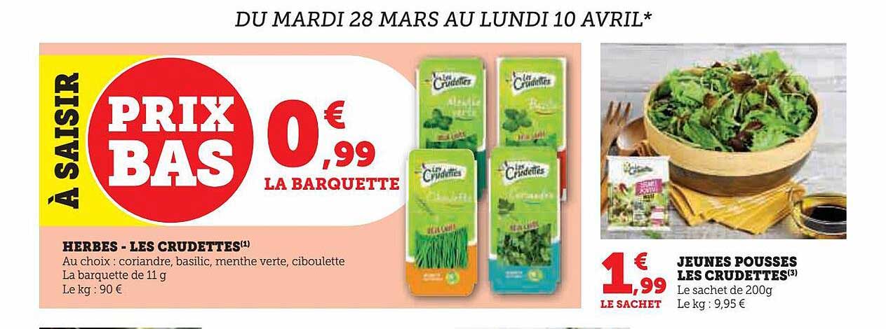 herbes - les crudettes jeunes pousses les crudettes