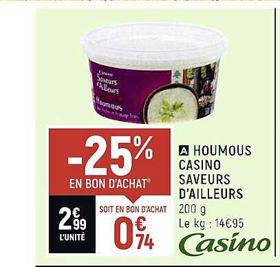 houmous casino saveurs d'ailleurs