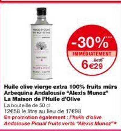 huile olive vierge extra 100% fruits mûrs arbequina andalousie "alexis munoz" la maison de l'huile d'olive