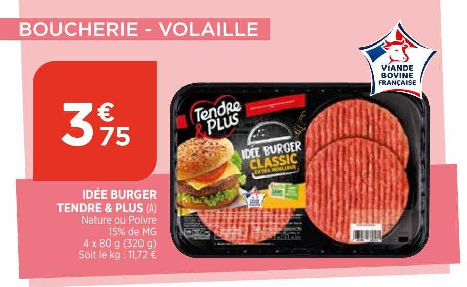 idée burger tendre & plus