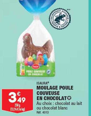 isaura moulage poule couveuse en chocolat