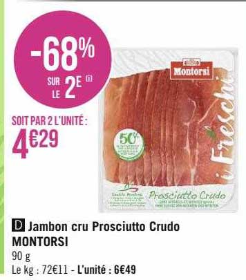jambon cru prosciutto crudo montorsi