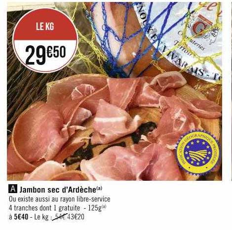 jambon sec d'ardèche