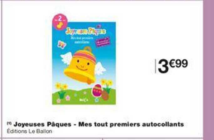 joyeuses pâques - mes tout premiers autocollants