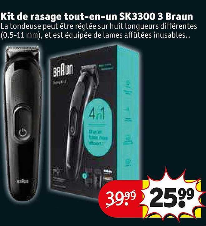kit de rasage tout-en-un sk3300 3 braun