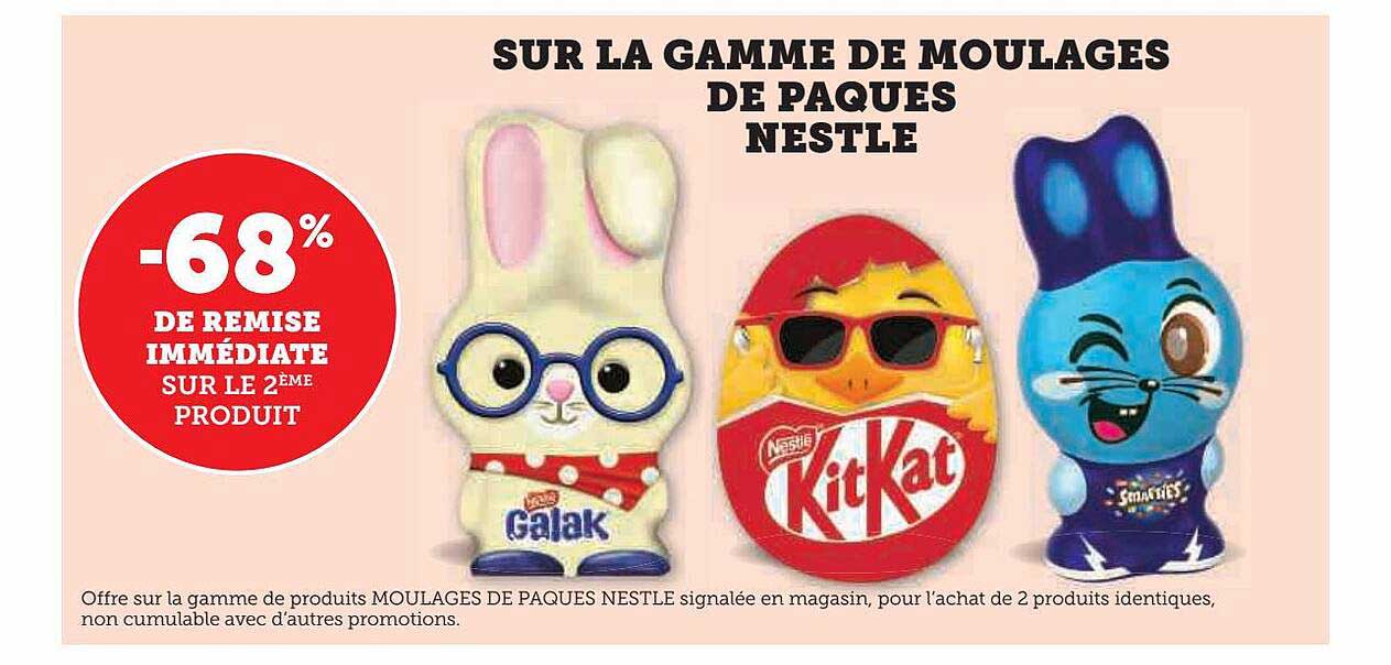 la gamme de moulages de pâques nestlé