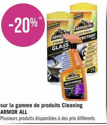 la gamme de produits cleaning armor all