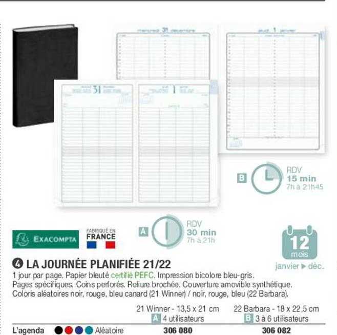 La Journée Planifiée 21 22 Exacompta