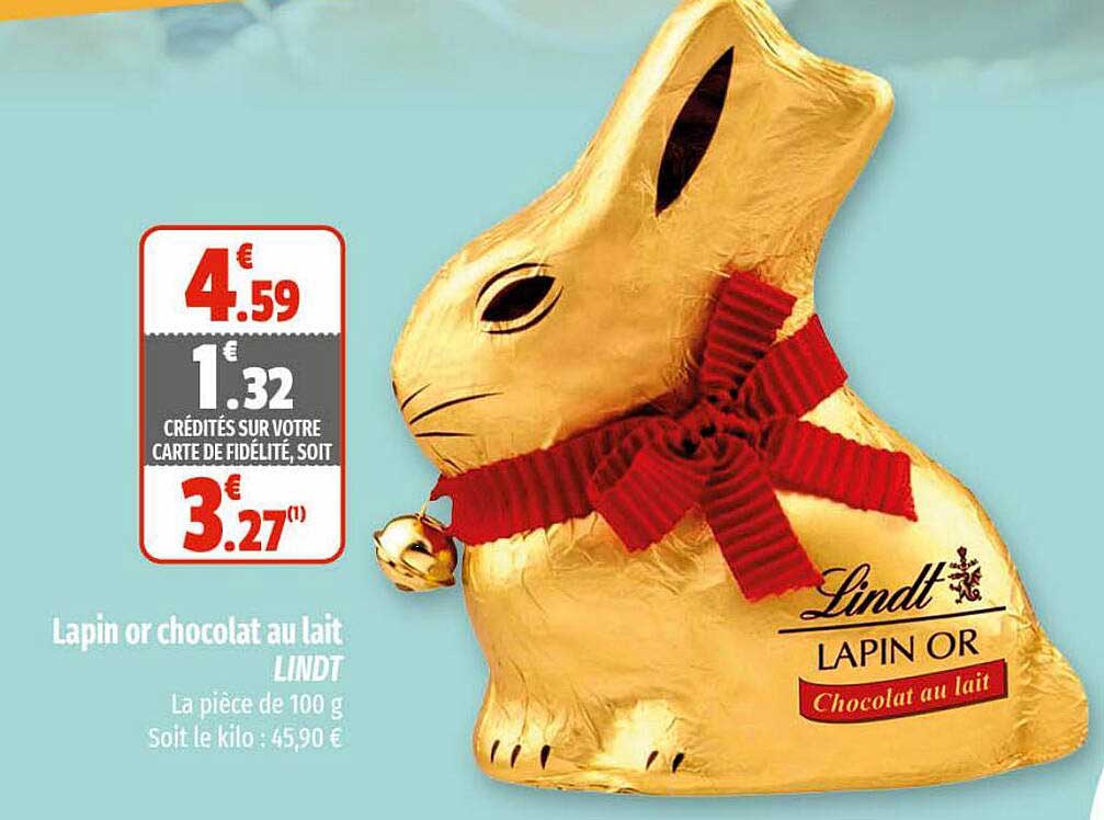 Lapin Or Chocolat Au Lait Lindt