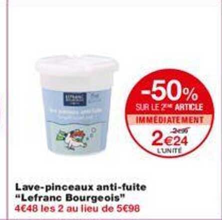 Lave-pinceaux Anti-fuite "lefranc Bourgeois"