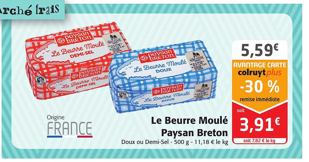 le beurre moulé paysan breton