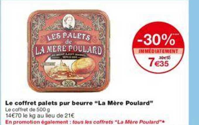 le coffret palets pur beurre "la mère poulard"