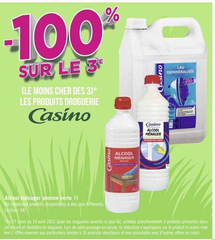 les produits droguerie casino