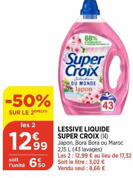 Lessive Liquide Super Croix