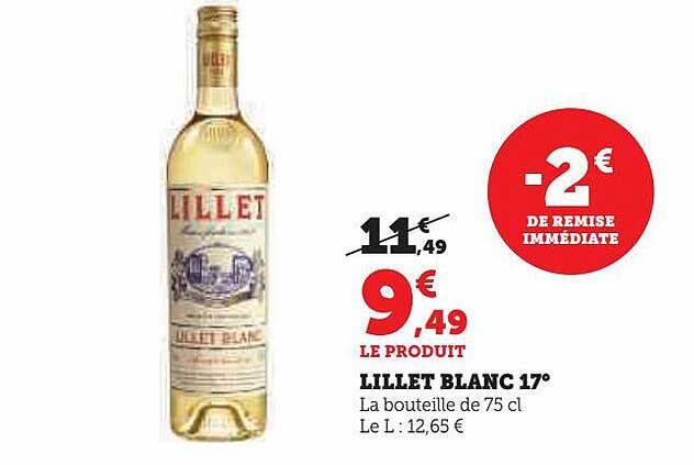 lillet blanc 17°