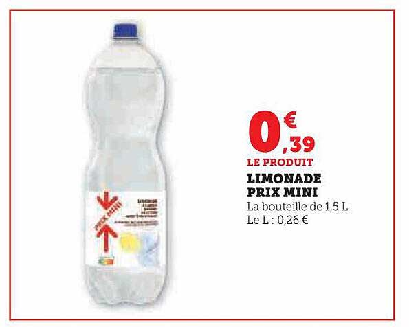 limonade prix mini