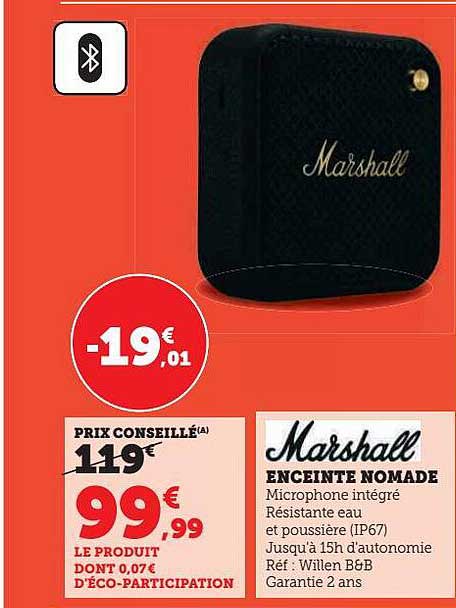 Marshall Enceinte Nomade