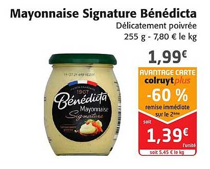 Mayonnaise Signature Bénédicta