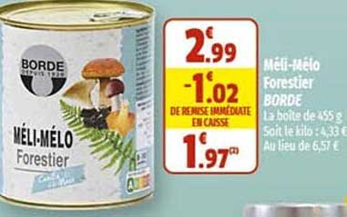 méli-mélo forestier borde