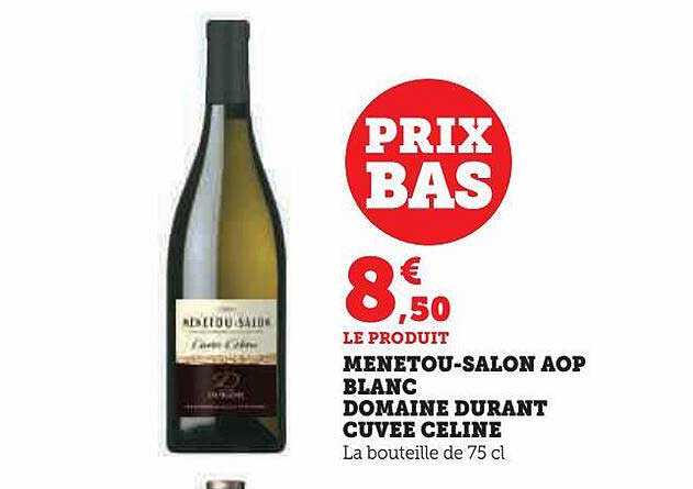 menetou-salon aop blanc domaine durant cuvée celine