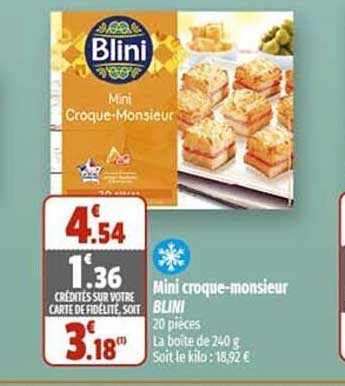 mini croque-monsieur blini