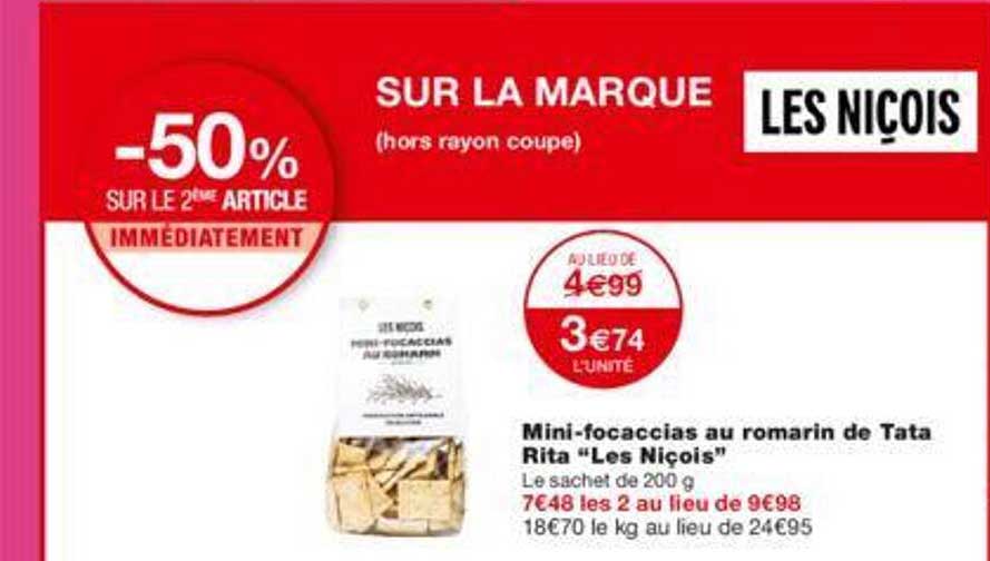 mini-focaccias au romarin de tata rita "les niçois"