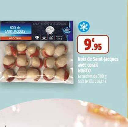 noix de saint-jacques avec coral hubco