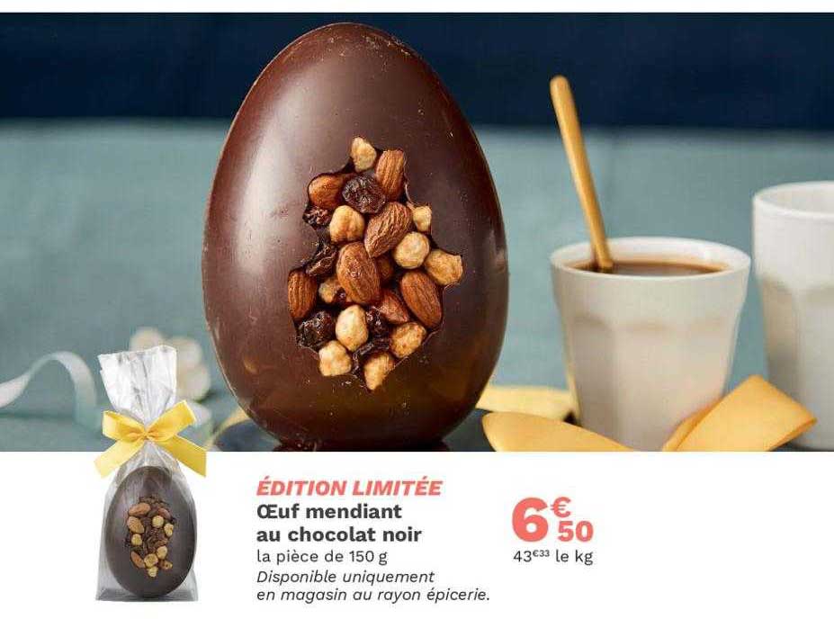 œuf Mendiant Au Chocolat Noir