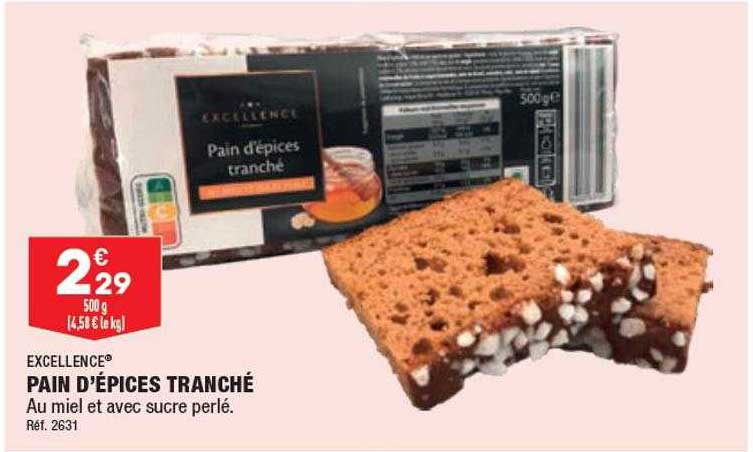 Pain D'épices Tranché Excellence