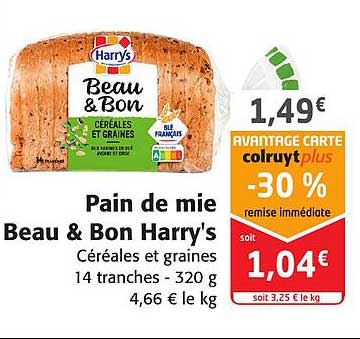pain de mie beau & bon harry's