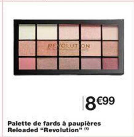 palette de fards à paupières reloaded "revolution"