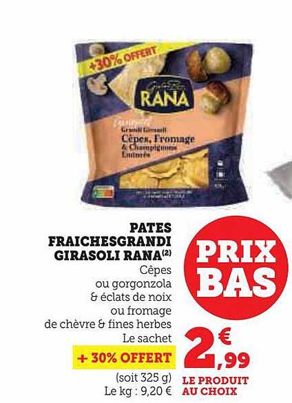 Pâtes Fraîchesgrandi Girasoli Rana