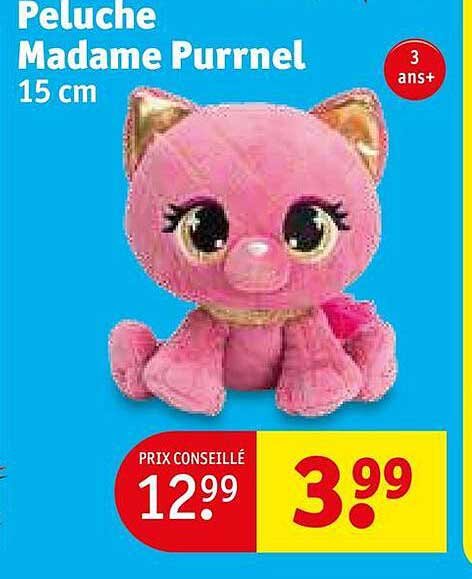 peluche madame purrnel 15cm