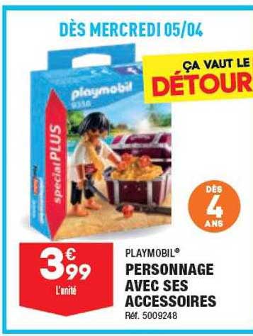 personnage avec ses accessoires playmobil