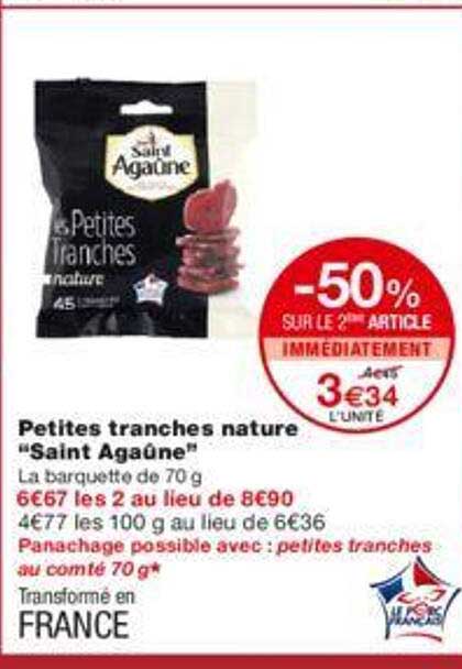 petites tranches nature "saint agaûne"
