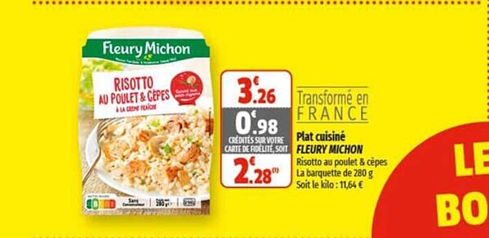 plat cuisiné fleury michon
