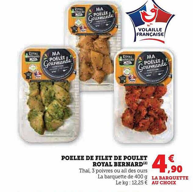 Poêlée De Filet De Poulet Royal Bernard