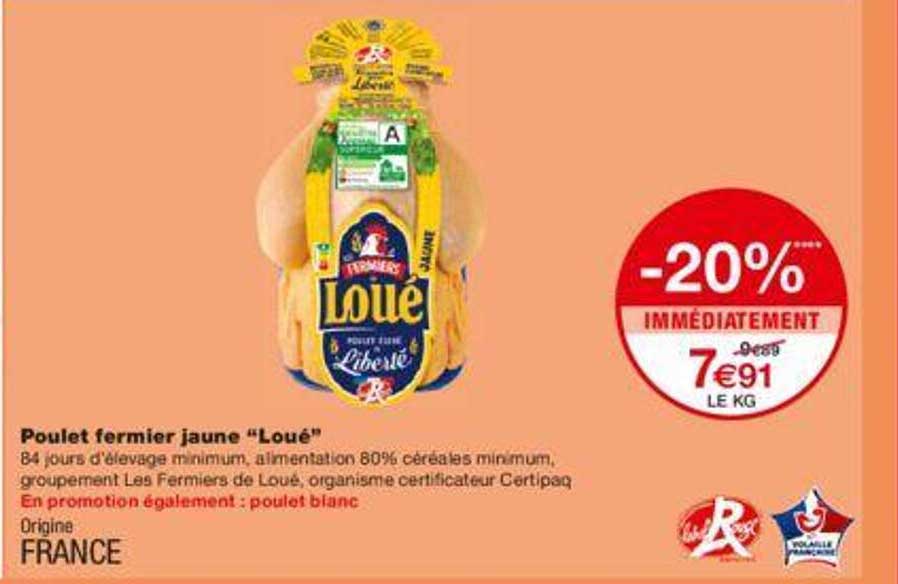 Poulet Fermier Jaune "loué"