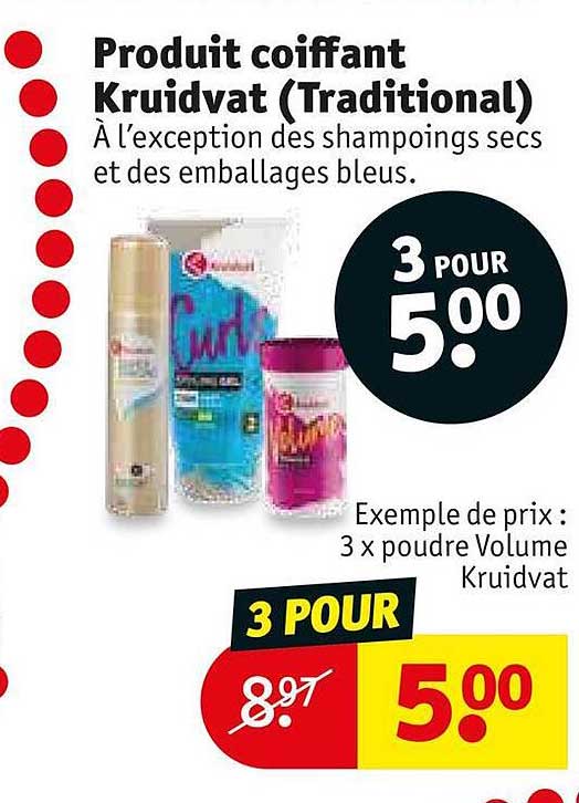 produit coiffant kruidvat (traditional)