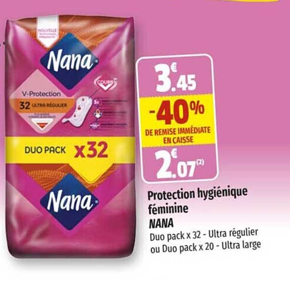 protection hygiénique féminine nana