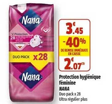 protection hygiénique féminine nana