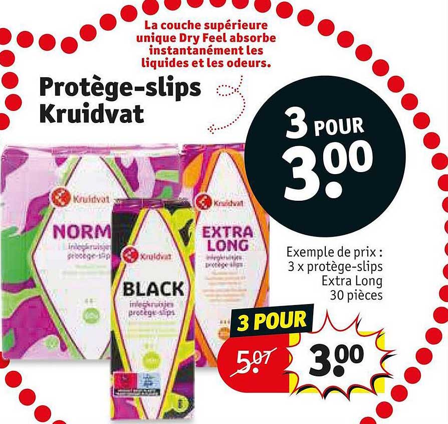 protège-slips kruidvat