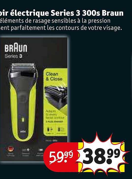 rasoir électrique séries 3 300 s braun