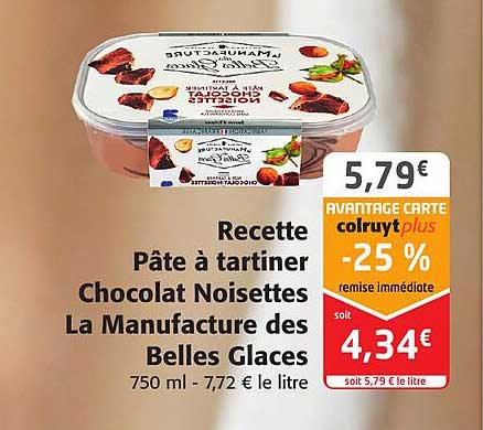 recette pâte à tartiner chocolat noisettes la manufacture des belles glaces