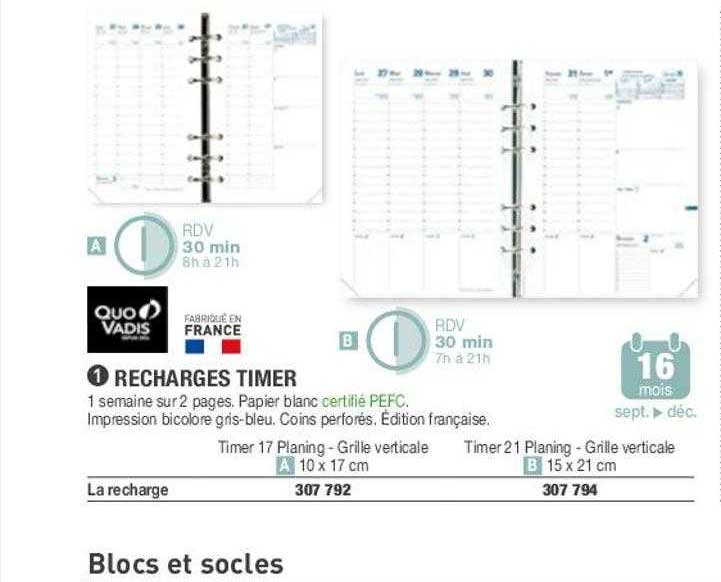recharges timer quo vadis