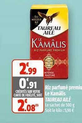 riz  parfumé  premium le kamâlis taureau ailé