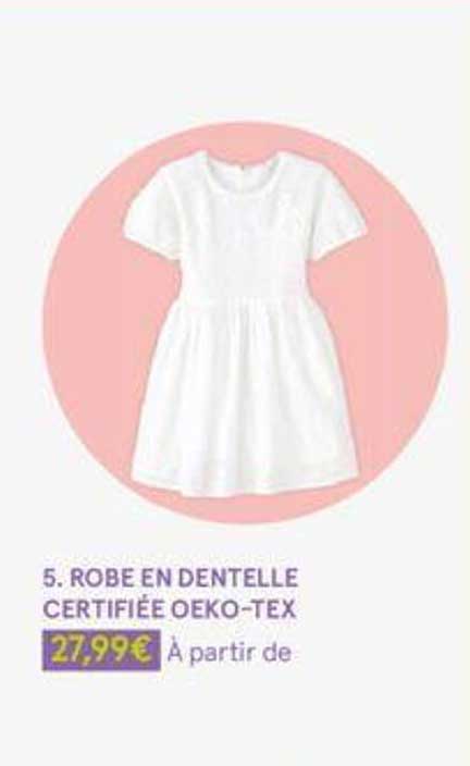 Robe En Dentelle Certifiée Oeko-tex