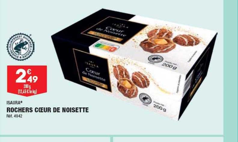 rochers cœur de noisette isaura